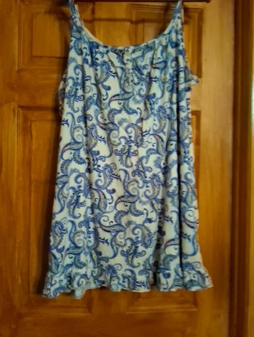 Lauren Ralph Lauren Blue Paisley Slip Dress